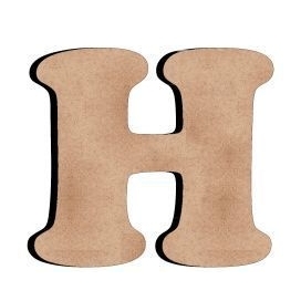 H Harf 6 cm