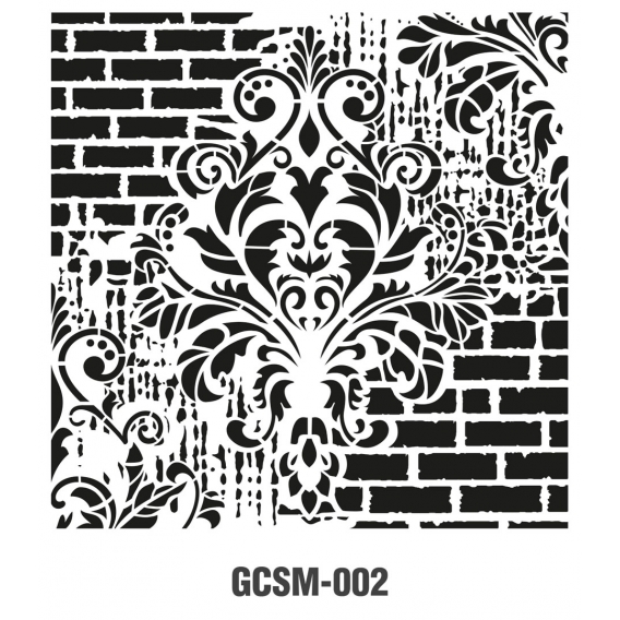 GRUNGE STENCIL MİNİ GCSM-002 25X25