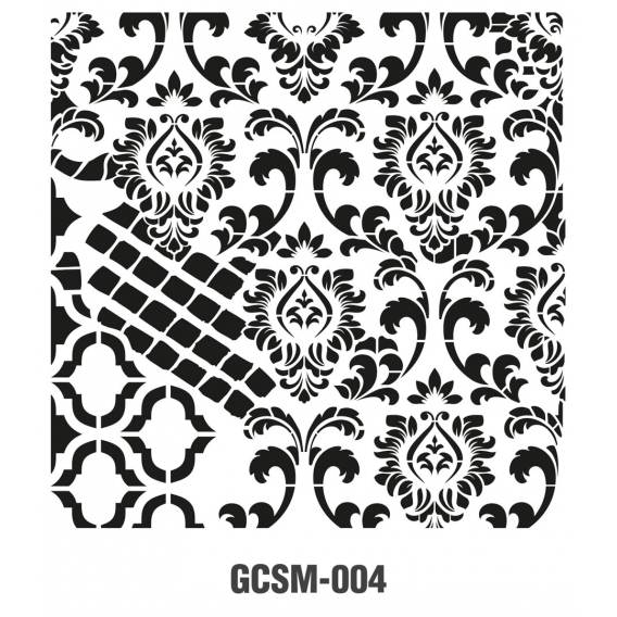 GRUNGE STENCIL MİNİ GCSM-004 25X25
