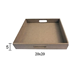 KÜÇÜK DÜZ KARE TEPSİ 20x20