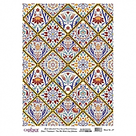 DESENLİ ALTIN VARAK PİRİNÇ DEKOPAJ 30*42 CM MODEL 039