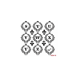 Home Decor Midi Stencil 22*22 cm hdm-16