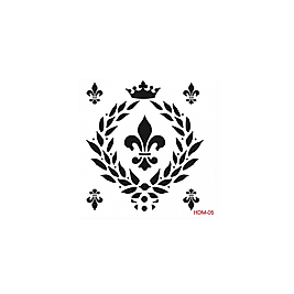 Home Decor Midi Stencil 22*22 cm hdm-05