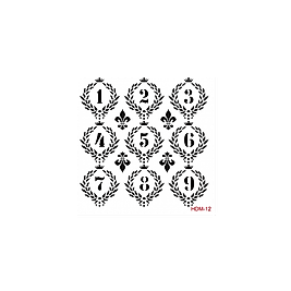 Home Decor Midi Stencil 22*22 cm hdm-12