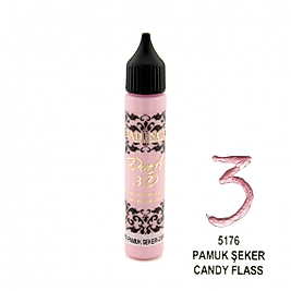 3D BONCUK BOYA-5176-PAMUK ŞEKER