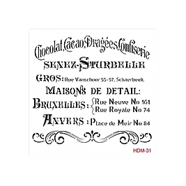 Home Decor Midi Stencil 22*22 cm hdm-31