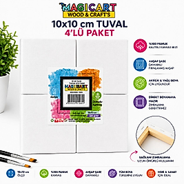 Magic Art Tuval 10x10 cm (4'lü Set)