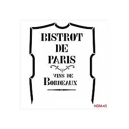 Home Decor Midi Stencil 22*22 cm hdm-45