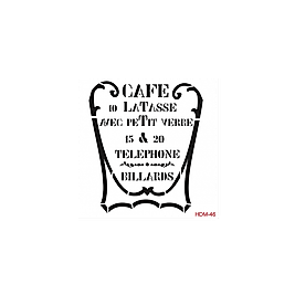 Home Decor Midi Stencil 22*22 cm hdm-46