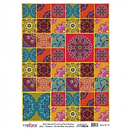 DESENLİ ALTIN VARAK PİRİNÇ DEKOPAJ 30*42 CM MODEL 029