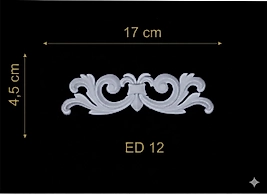 ED-12 Dekoratif Esnek Aplik (2'li)