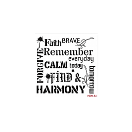 Home Decor Midi Stencil 22*22 cm hdm-53
