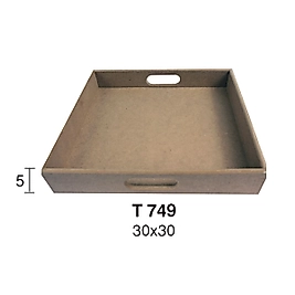 T 749 ORTA BOY DÜZ KARE TEPSİ