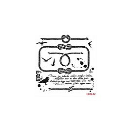 Home Decor Midi Stencil 22*22 cm hdm-62
