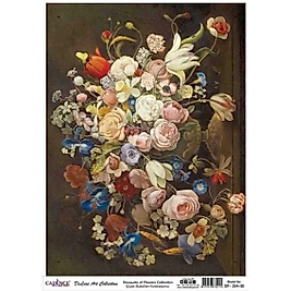 CADENCE DELUXE ART ÇİÇEK BUKETLERİ PİRİNÇ DEKOPAJ MODEL BF-004 (60X85)