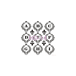 Home Decor (Duvar) Stencıl 45*45 cm HD-14