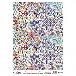 DESENLİ GÜMÜŞ VARAK PİRİNÇ DEKOPAJ 30*42 CM MODEL 041
