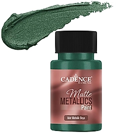 CADENCE MAT METALİK BOYA 50ML ZÜMRÜT -MMB025