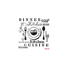 Home Decor Midi Stencil 22*22 cm hdm-48