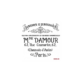 Home Decor Midi Stencil 22*22 cm hdm-28