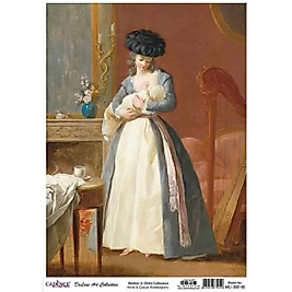 CADENCE DELUXE ART ANNE & ÇOCUK PİRİNÇ DEKOPAJ MODEL MC-002 (30X42)