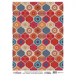 DESENLİ GÜMÜŞ VARAK PİRİNÇ DEKOPAJ 30*42 CM MODEL 018