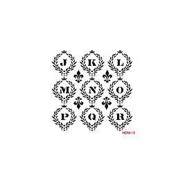 Home Decor Midi Stencil 22*22 cm hdm-15