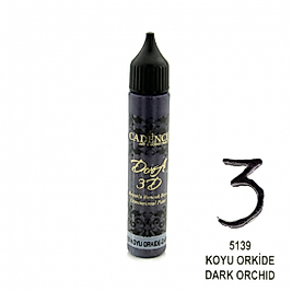 3D BONCUK BOYA-5139-KOYU ORKİDE