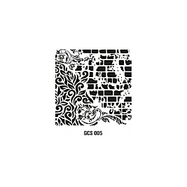 GRUNGE STENCIL 45*45 CM GCS 005