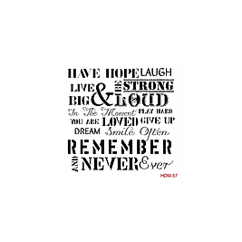 Home Decor Midi Stencil 22*22 cm hdm-57