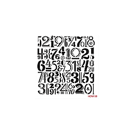 Home Decor Midi Stencil 22*22 cm hdm-58