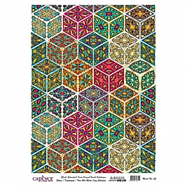 DESENLİ GÜMÜŞ VARAK PİRİNÇ DEKOPAJ 30*42 CM MODEL 025