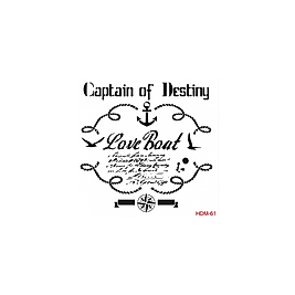 Home Decor Midi Stencil 22*22 cm hdm-61