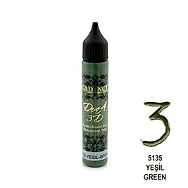 3D BONCUK BOYA-5135-YEŞİL