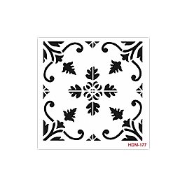 HOME DECOR MİDİ STENCİL 22*22 CM HDM-177