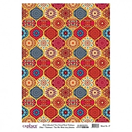 DESENLİ ALTIN VARAK PİRİNÇ DEKOPAJ 30*42 CM MODEL 018