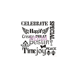 Home Decor (Duvar) Stencıl 45*45 cm HD-54