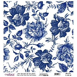 Model K012 Dünya'nın Mavi Tonları Pirinç Kağıt Dekopaj 90x92