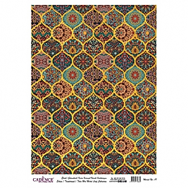 DESENLİ ALTIN VARAK PİRİNÇ DEKOPAJ 30*42 CM MODEL 019