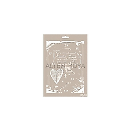 Mix Media Stencıl A4 MA-03