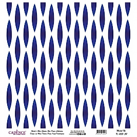 Model K033 Dünya'nın Mavi Tonları Pirinç Kağıt Dekopaj 60x62