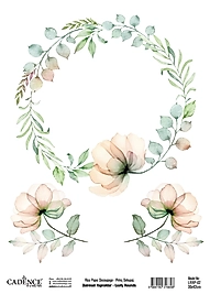 Cadence Dairesel Yapraklar Pirinç Koleksiyonu LRRP-02