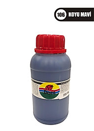 Desen Kumaş Boyası 250 ML - Koyu Mavi No:106