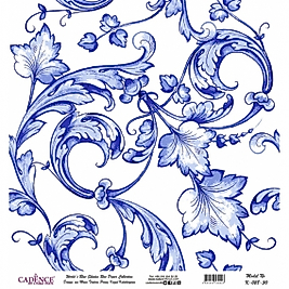 Model K028 Dünya'nın Mavi Tonları Pirinç Kağıt Dekopaj 60x62