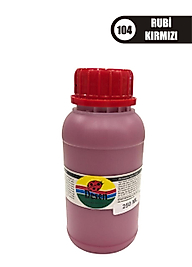 Desen Kumaş Boyası 250 ML - Rubi Kırmızı No:104