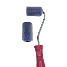 5 CM SÜNGER ÜSTÜ KADİFE KAPLI RULO FIRÇA SET 2'Lİ