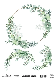 Cadence Dairesel Yapraklar Pirinç Koleksiyonu LRRP-03