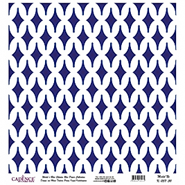 Model K037 Dünya'nın Mavi Tonları Pirinç Kağıt Dekopaj 60x62