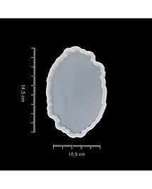 Bardak Altı Reçine Epoksi Kalıp - Oval Dalgalı - B16