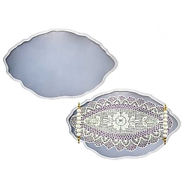 Badem Model Büyük Boy Tepsi Epoksi Reçine Kalıbı EPK-615